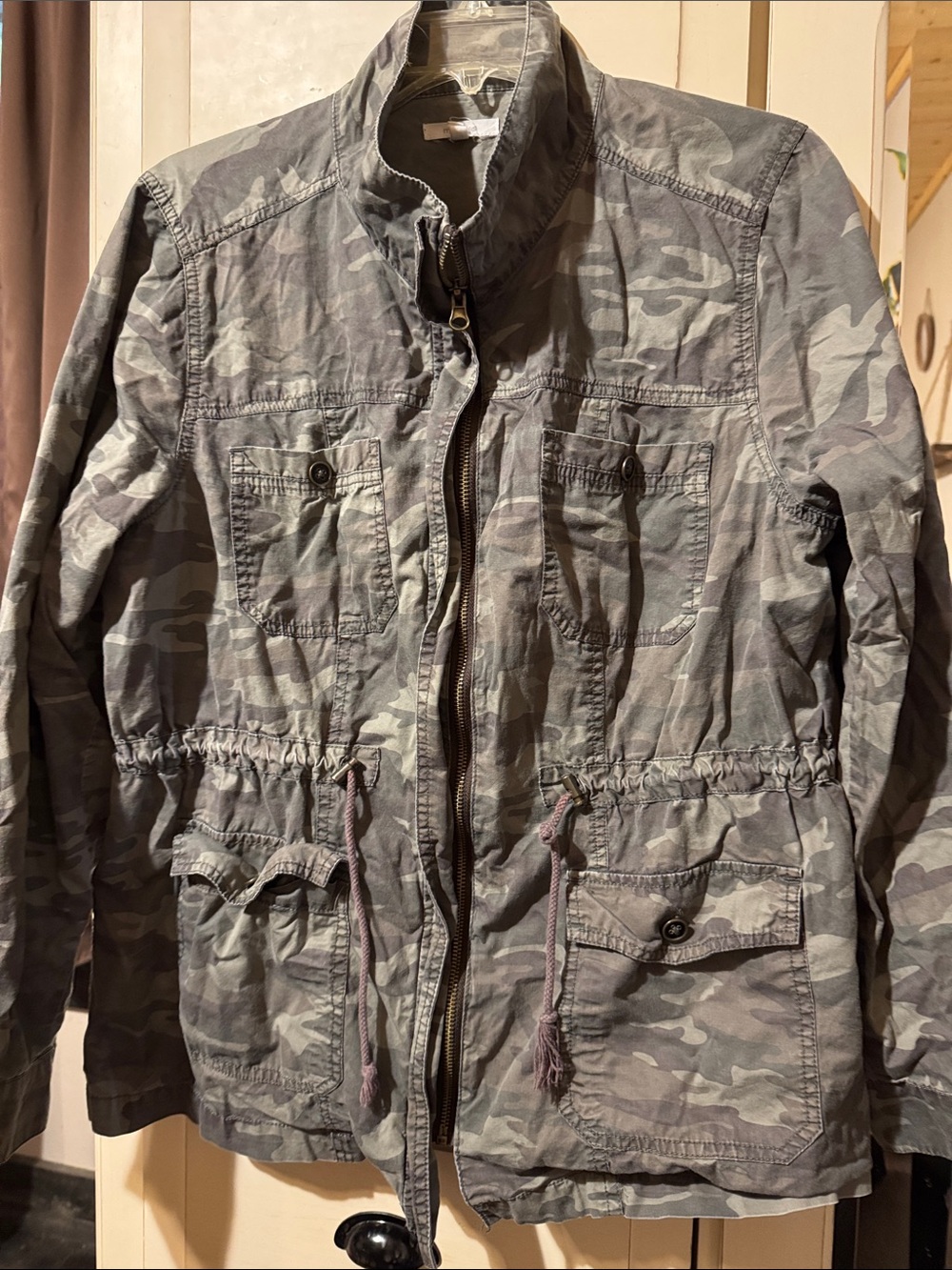 Women's Camouflage Utility Jacket - Green